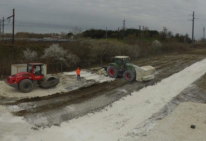 Une technique de terrassement écologique pour le chantier de notre siège social